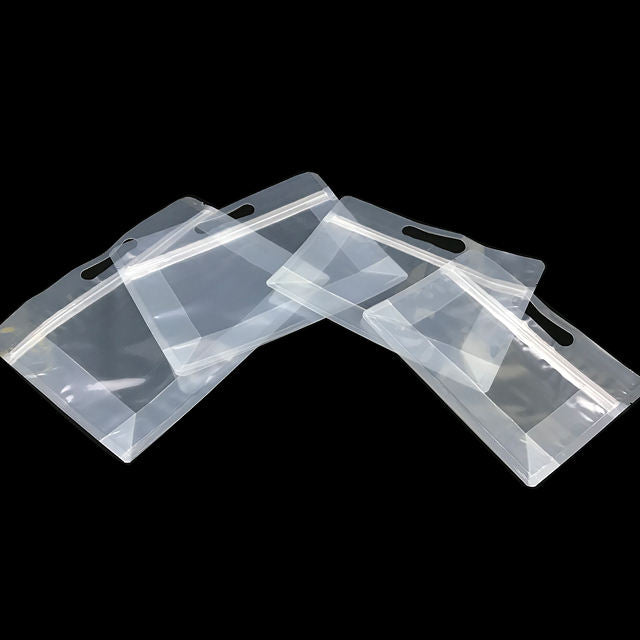 Nuts Spices Zipper Top Self Seal Transparent Flat Bottom Bag Zipper Lock Plastic Food Packaging Bags