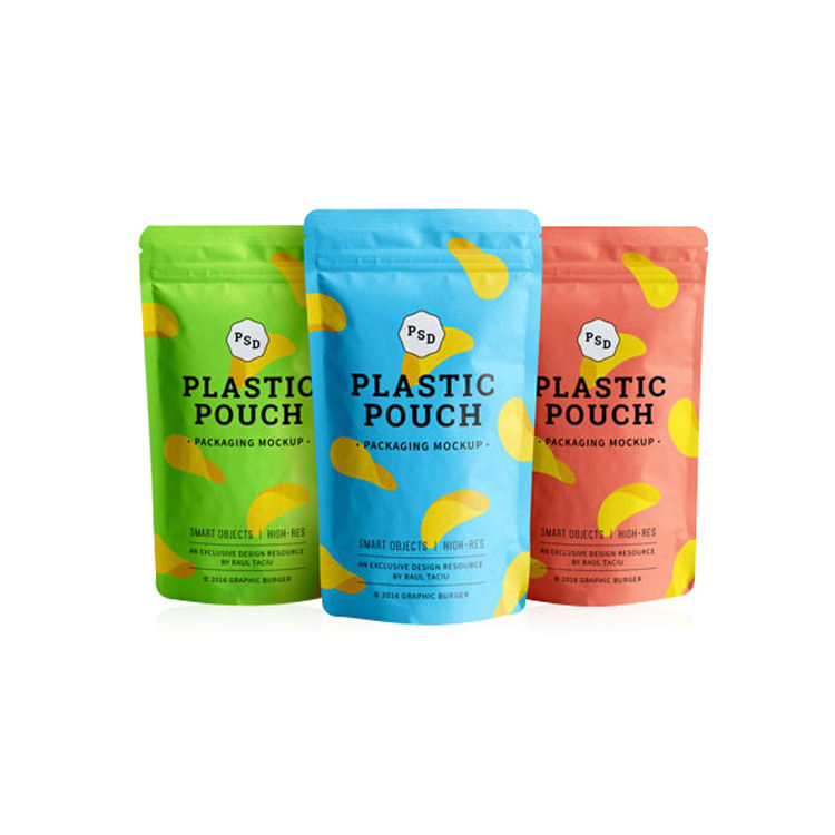 Customized printed plastic bags for food packaging, polyester film bags, nut bags, stand-up bags for snack packaging