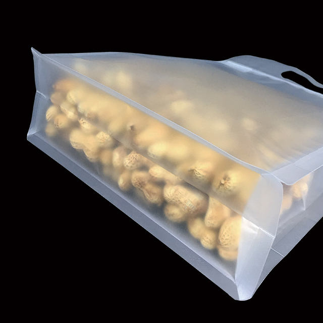 Wholesale Food-Grade Flat Bottom Bags with Zipper Top Handles