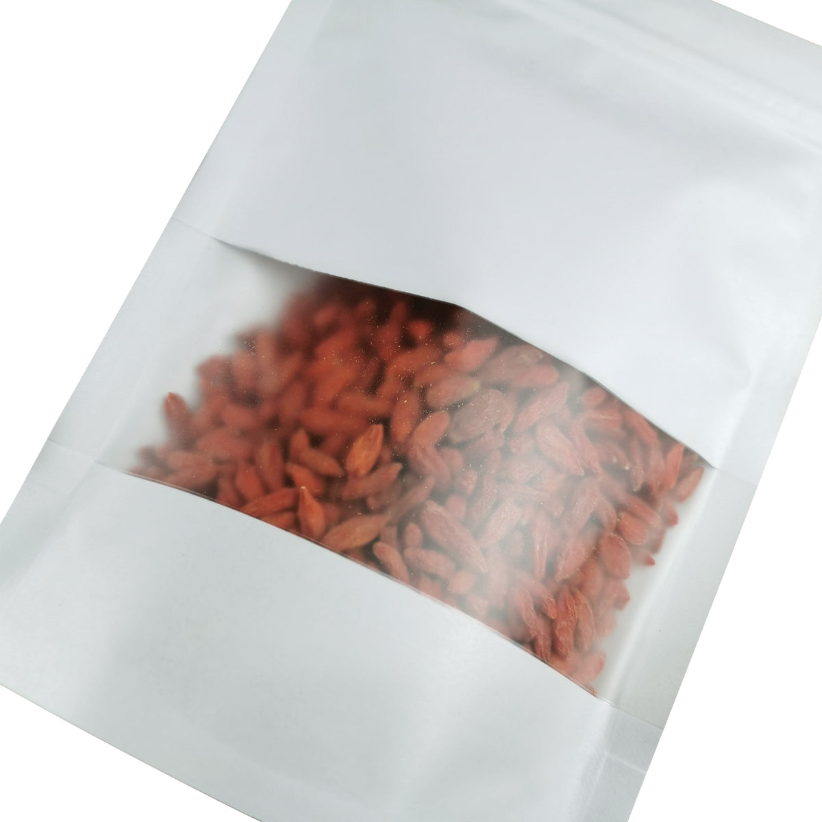 Lebei stock matte white craft bag zip lock upright bag Doypack packaging kraft paper upright bag food with window