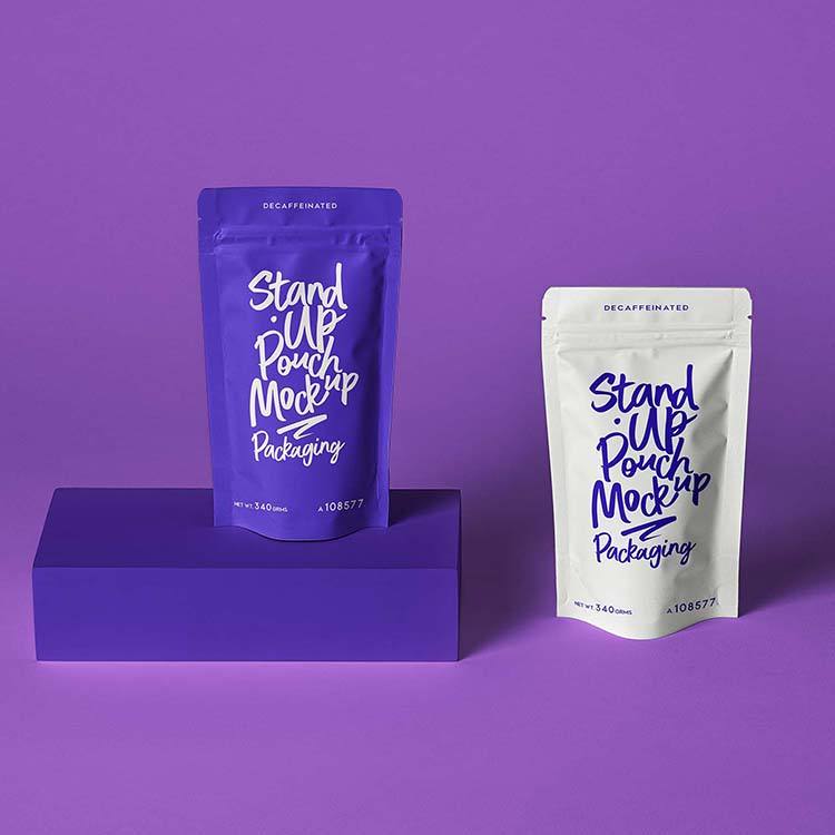 Custom-printed aluminum ziplock bags and plastic odor-resistant polyester film packaging bags