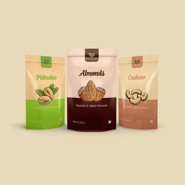 Customized printed plastic bags for food packaging, polyester film bags, nut bags, stand-up bags for snack packaging