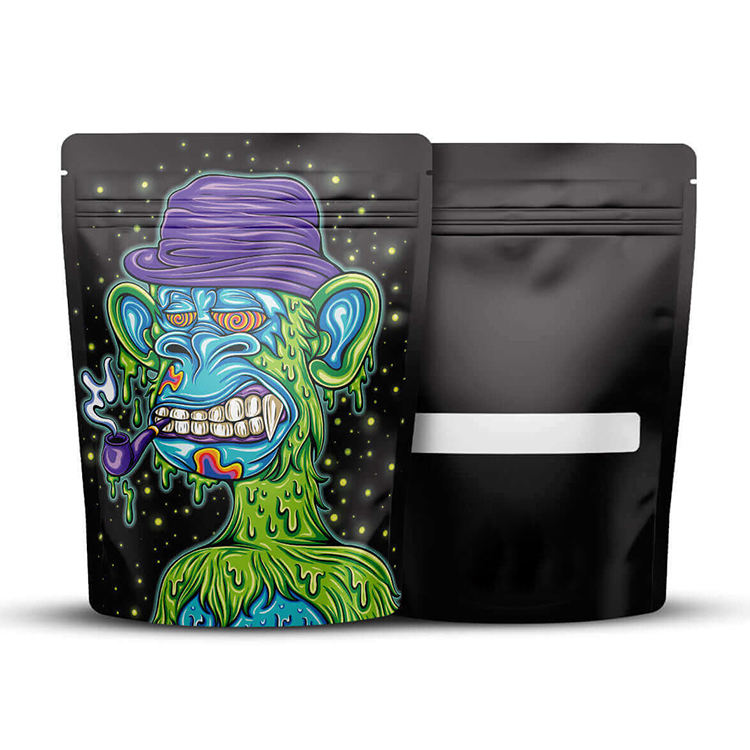 Custom-printed aluminum ziplock bags and plastic odor-resistant polyester film packaging bags