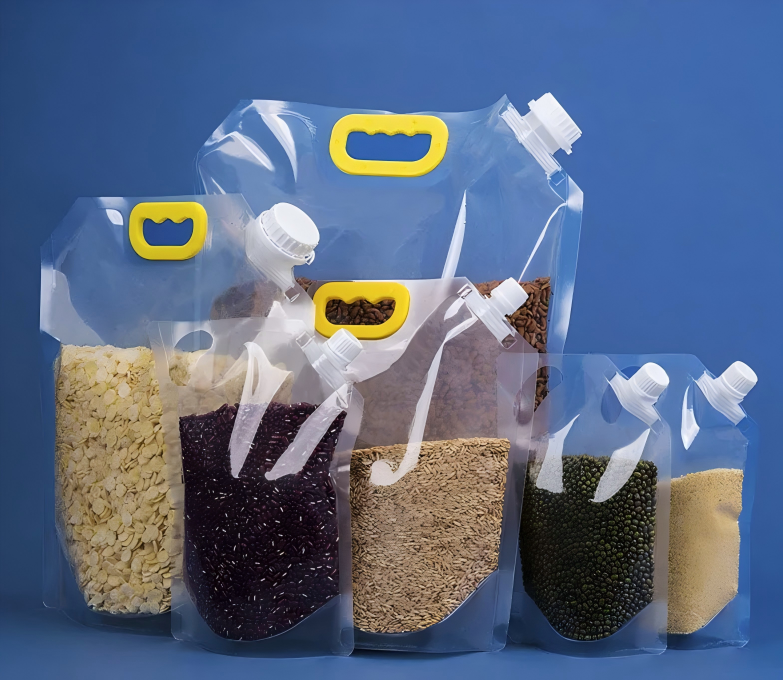 Large capacity spout bag